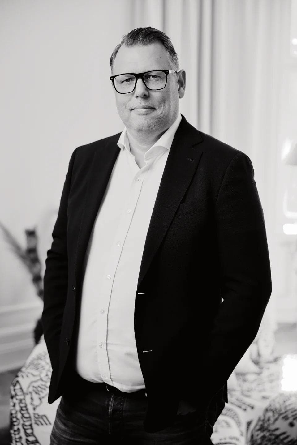 En bild på en av ägarna, Magnus Ekvall